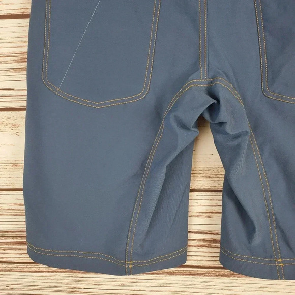 Houdini Mens Large Blue/Yellow Flat Front Chino Shorts #61 - Picture 10 of 11